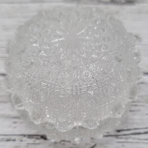 Vintage  Lacy Daisy Open Salt Cellars EAPG Pair
